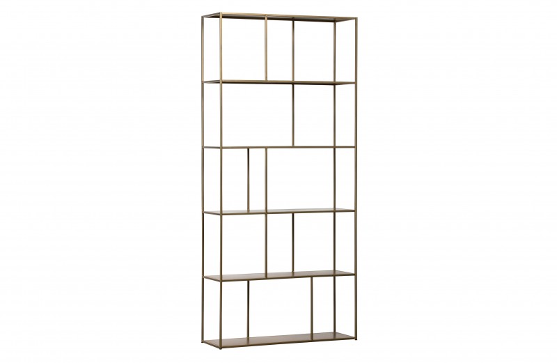 SHELF METAL ANTIQUE BRASS - CABINETS, SHELVES